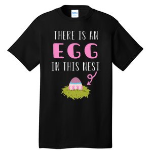 Cute Little Easter Egg Easter Pregnancy Announcement Tall T-Shirt