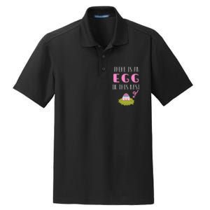 Cute Little Easter Egg Easter Pregnancy Announcement Dry Zone Grid Polo