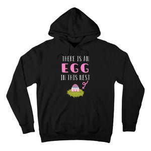 Cute Little Easter Egg Easter Pregnancy Announcement Tall Hoodie