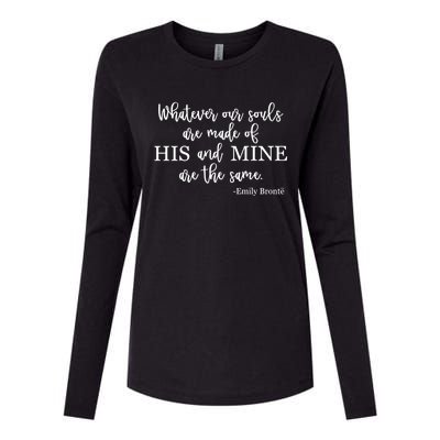 Classic Literature Emily Bronte Book Quote For Her Gift Womens Cotton Relaxed Long Sleeve T-Shirt