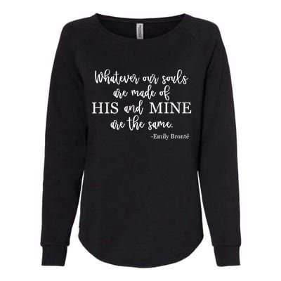 Classic Literature Emily Bronte Book Quote For Her Gift Womens California Wash Sweatshirt