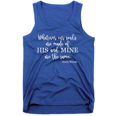 Classic Literature Emily Bronte Book Quote For Her Gift Tank Top