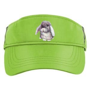 Cute Lop Eared Bunny Rabbit Artwork Funny Gift Adult Drive Performance Visor