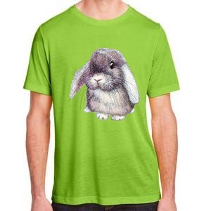 Cute Lop Eared Bunny Rabbit Artwork Funny Gift Adult ChromaSoft Performance T-Shirt