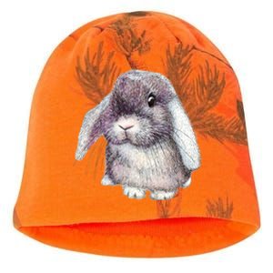 Cute Lop Eared Bunny Rabbit Artwork Funny Gift Kati - Camo Knit Beanie