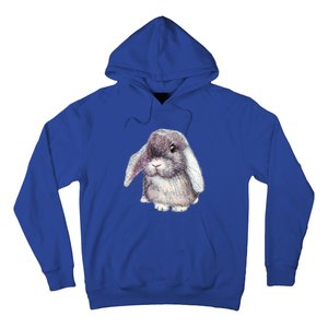 Cute Lop Eared Bunny Rabbit Artwork Funny Gift Hoodie