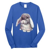 Cute Lop Eared Bunny Rabbit Artwork Funny Gift Long Sleeve Shirt