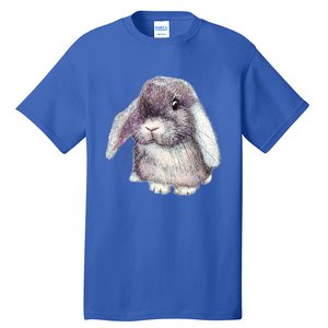 Cute Lop Eared Bunny Rabbit Artwork Funny Gift Tall T-Shirt