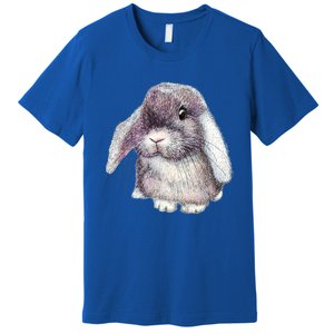 Cute Lop Eared Bunny Rabbit Artwork Funny Gift Premium T-Shirt