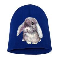 Cute Lop Eared Bunny Rabbit Artwork Funny Gift Short Acrylic Beanie