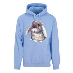 Cute Lop Eared Bunny Rabbit Artwork Funny Gift Unisex Surf Hoodie