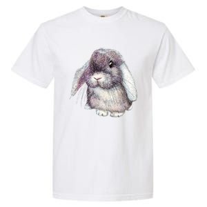 Cute Lop Eared Bunny Rabbit Artwork Funny Gift Garment-Dyed Heavyweight T-Shirt