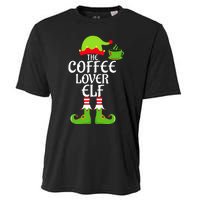 Coffee Lover Elf Matching Family Group Christmas Party Xmas Cooling Performance Crew T-Shirt