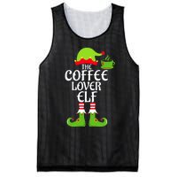 Coffee Lover Elf Matching Family Group Christmas Party Xmas Mesh Reversible Basketball Jersey Tank