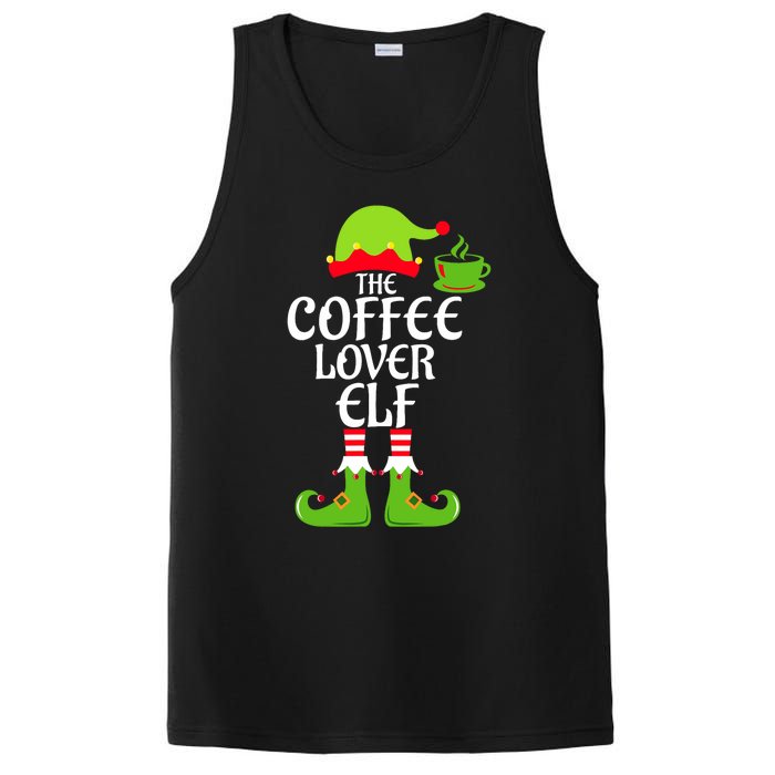 Coffee Lover Elf Matching Family Group Christmas Party Xmas PosiCharge Competitor Tank