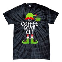 Coffee Lover Elf Matching Family Group Christmas Party Xmas Tie-Dye T-Shirt