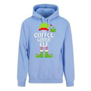 Coffee Lover Elf Matching Family Group Christmas Party Xmas Unisex Surf Hoodie