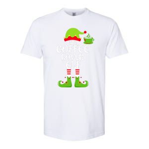 Coffee Lover Elf Matching Family Group Christmas Party Xmas Softstyle CVC T-Shirt