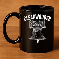 Clearwooder Liberty Bell 11oz C Handle Ceramic Mug