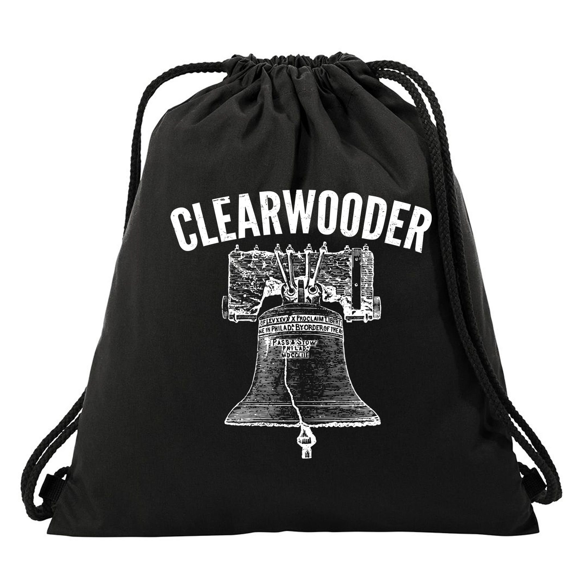 Clearwooder Liberty Bell Drawstring Bag