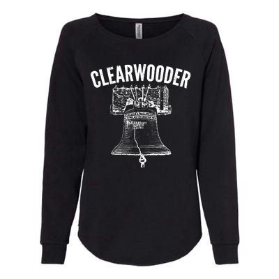 Clearwooder Liberty Bell Womens California Wash Sweatshirt