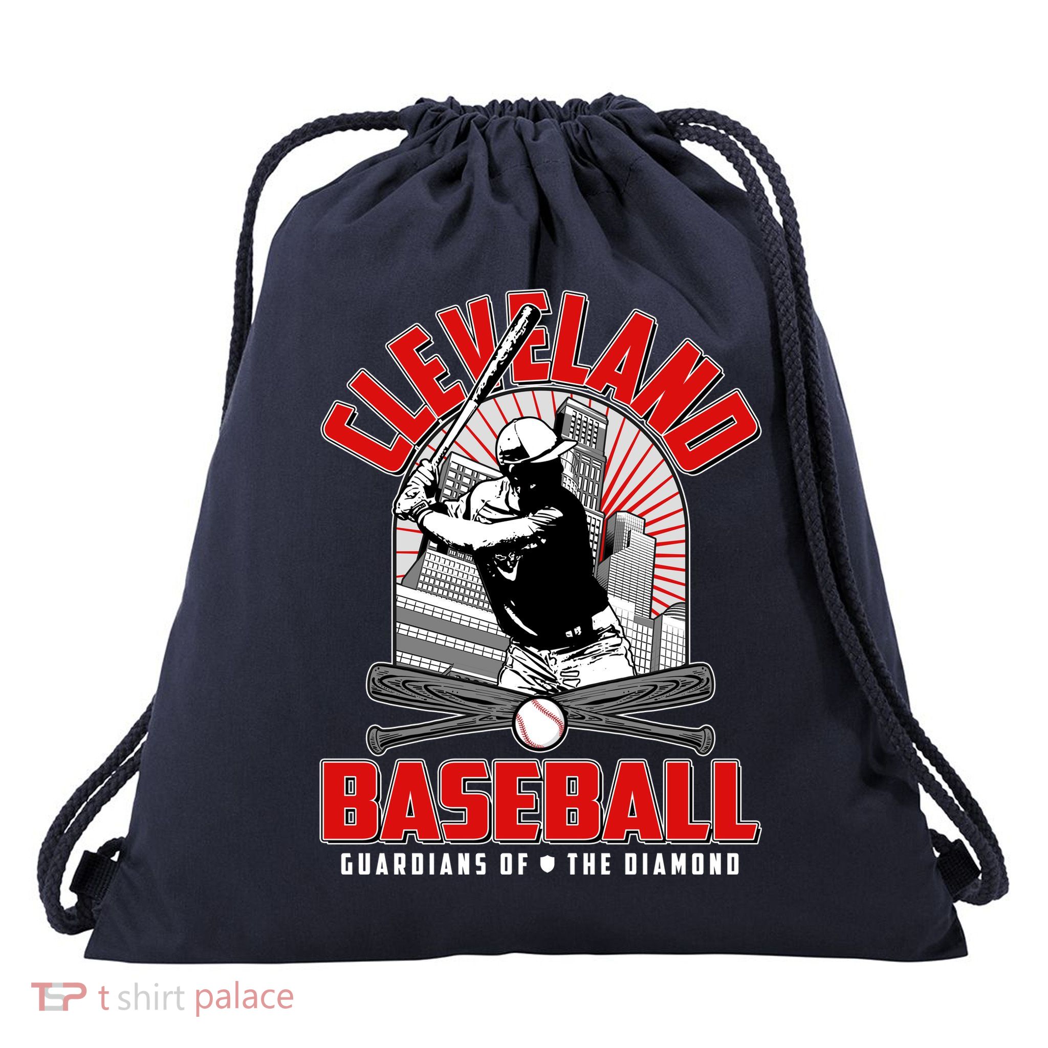 Cleveland Baseball Guardians of the Diamond Drawstring Bag