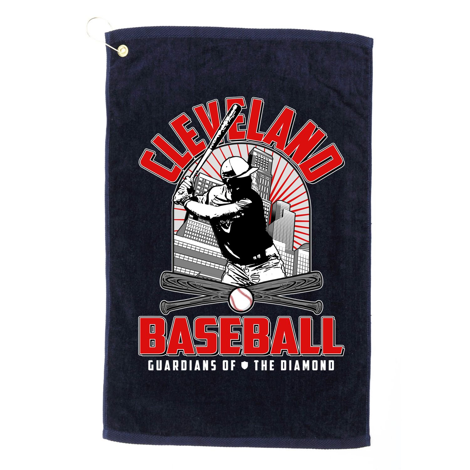 Cleveland Baseball Guardians of the Diamond Golf Towel
