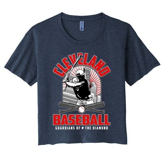 Cleveland Baseball Guardians of the Diamond Crop Top
