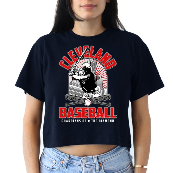 Cleveland Baseball Guardians of the Diamond Crop Top