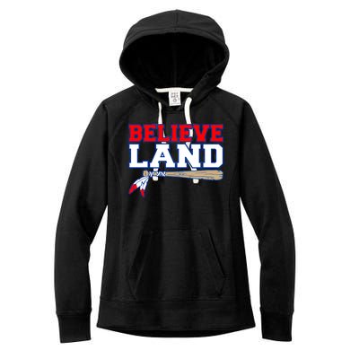 Cleveland Believe Land Baseball Bat Women's Fleece Hoodie