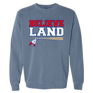 Cleveland Believe Land Baseball Bat Garment-Dyed Sweatshirt