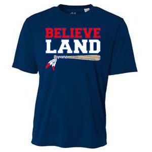 Cleveland Believe Land Baseball Bat Cooling Performance Crew T-Shirt