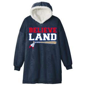 Cleveland Believe Land Baseball Bat Hooded Wearable Blanket