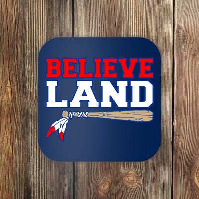 Cleveland Believe Land Baseball Bat Coaster