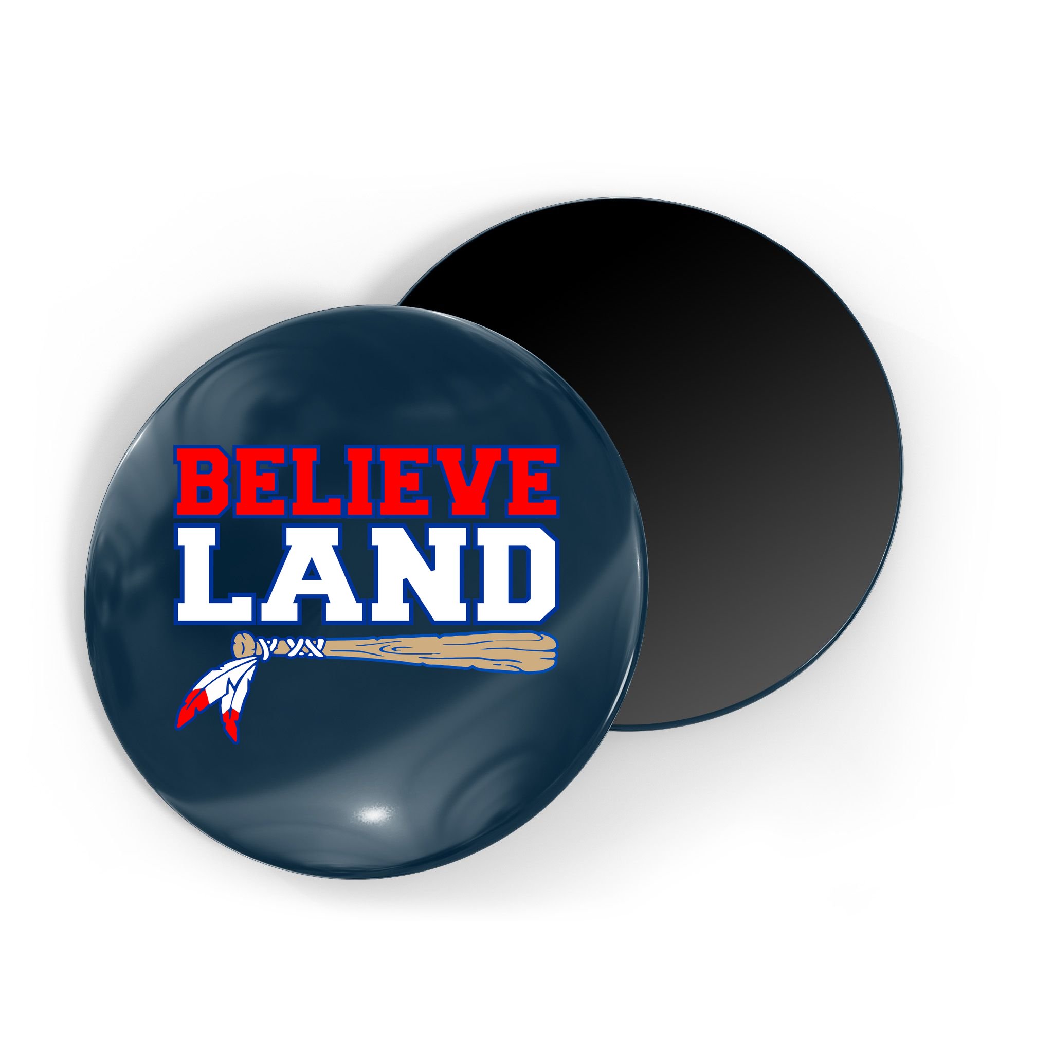 Cleveland Believe Land Baseball Bat Magnet