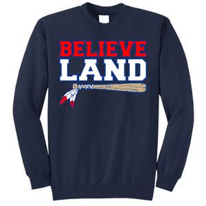 Cleveland Believe Land Baseball Bat Tall Sweatshirt