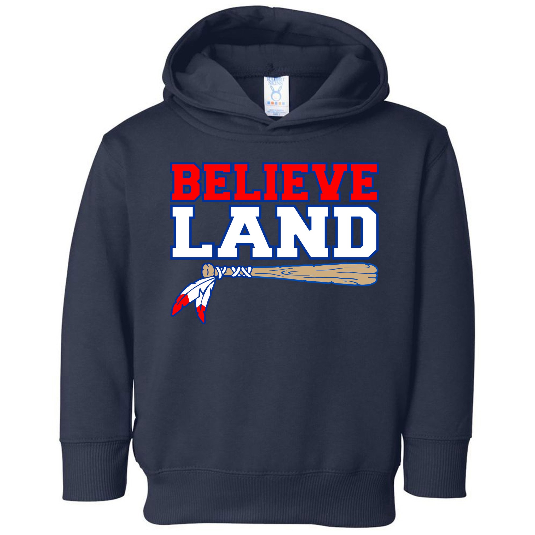 Cleveland Believe Land Baseball Bat Toddler Hoodie