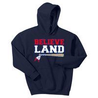 Cleveland Believe Land Baseball Bat Kids Hoodie