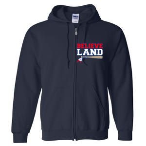 Cleveland Believe Land Baseball Bat Full Zip Hoodie