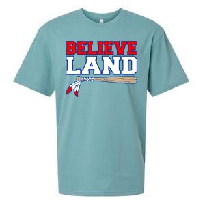 Cleveland Believe Land Baseball Bat Sueded Cloud Jersey T-Shirt