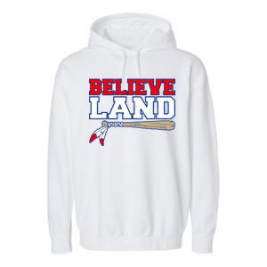 Cleveland Believe Land Baseball Bat Garment-Dyed Fleece Hoodie