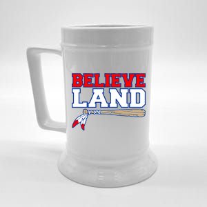 Cleveland Believe Land Baseball Bat Beer Stein