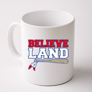 Cleveland Believe Land Baseball Bat Coffee Mug