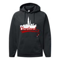 Cleveland City Baseball Fan Performance Fleece Hoodie