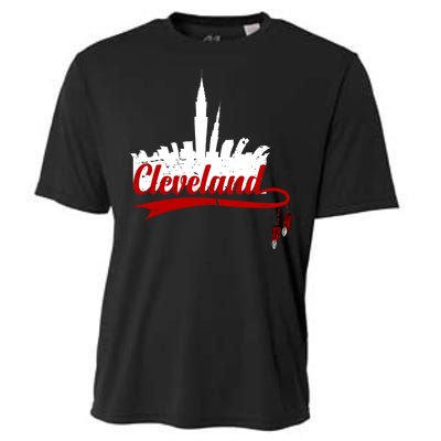 Cleveland City Baseball Fan Cooling Performance Crew T-Shirt