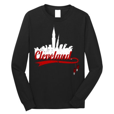 Cleveland City Baseball Fan Long Sleeve Shirt