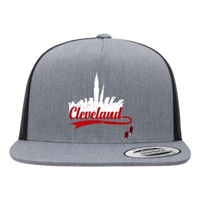 Cleveland City Baseball Fan Flat Bill Trucker Hat