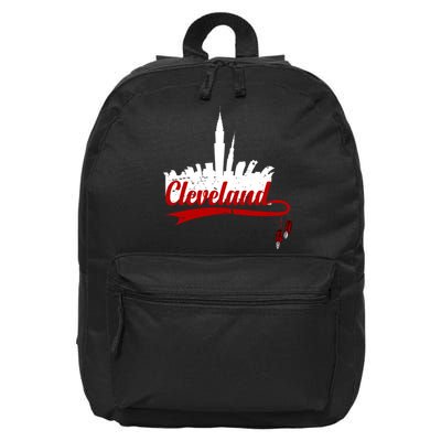 Cleveland City Baseball Fan 16 in Basic Backpack