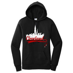 Cleveland City Baseball Fan Women's Pullover Hoodie