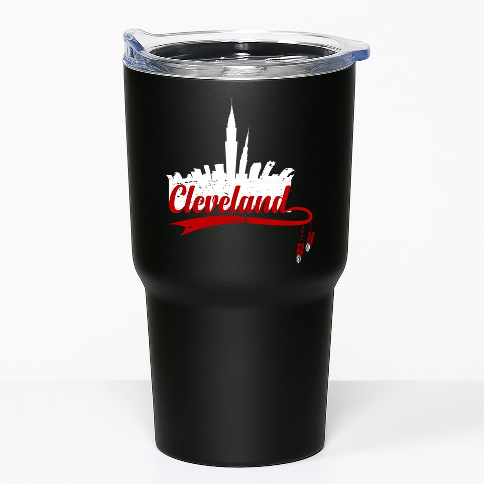 Cleveland City Baseball Fan Tumbler